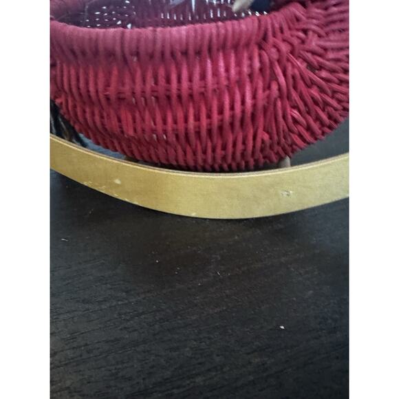 Avon Vintage Wicker Red Rocking Horse Yarn Tail Christmas Basket Trinkets Kitsch - Picture 5 of 14